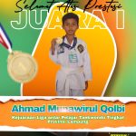 Raih Juara 1 Taekwondo, Ahmad Munawirul Qolbi Harumkan Nama MI Mathla’ul Anwar Sinargading