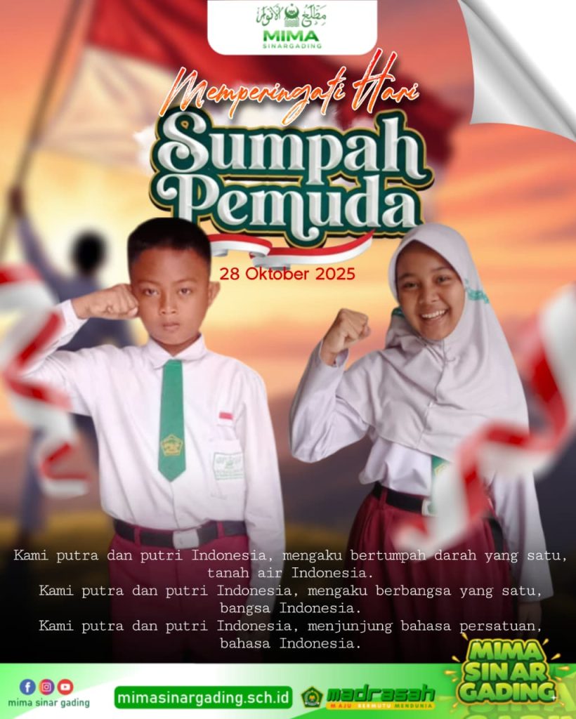 Sumpah Pemuda: Api Semangat Bangsa yang Wajib Dinyalakan Pelajar MI Mathla’ul Anwar Sinargading