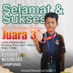 Siswa MI Mathla’ul Anwar Sinargading Raih Juara 3 pada International Ksatria Nusantara Series Lampung 2026